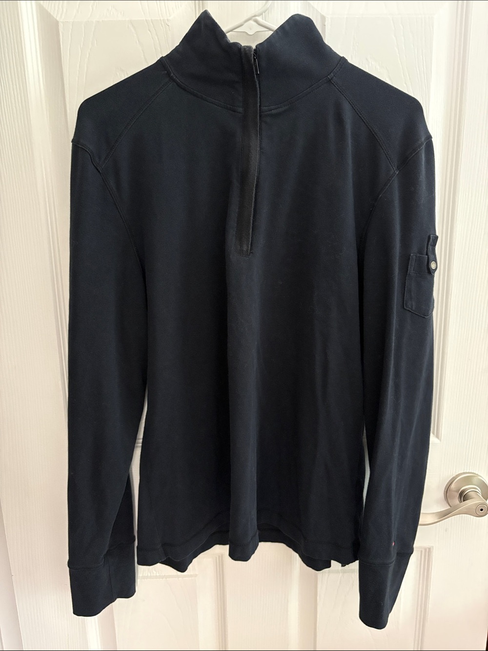 Tommy Hilfiger Men’s Navy Half-Zip Sweater